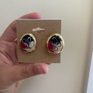 Vintage Painted Earrings